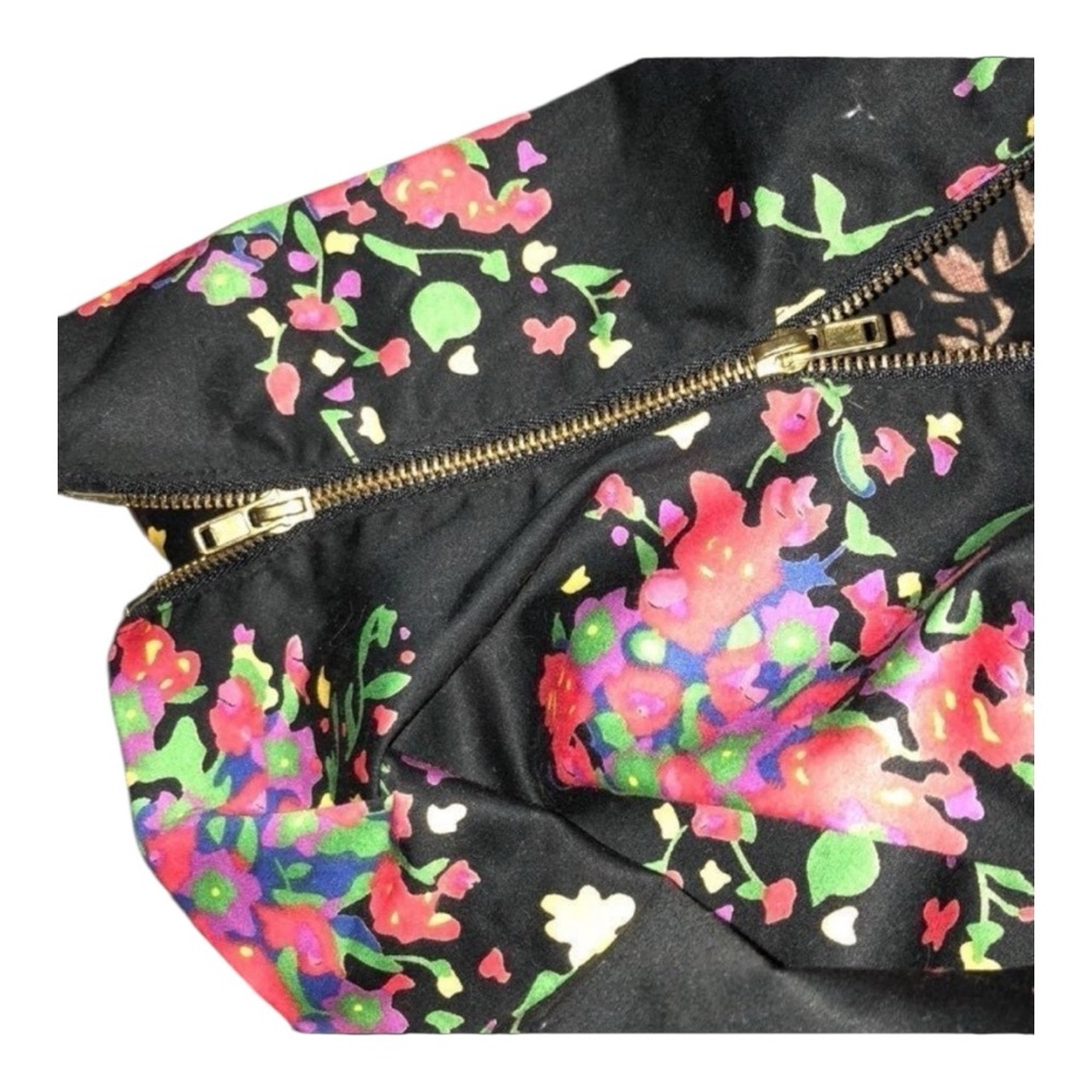 Free People black floral mini dress - Picture 4 of 5